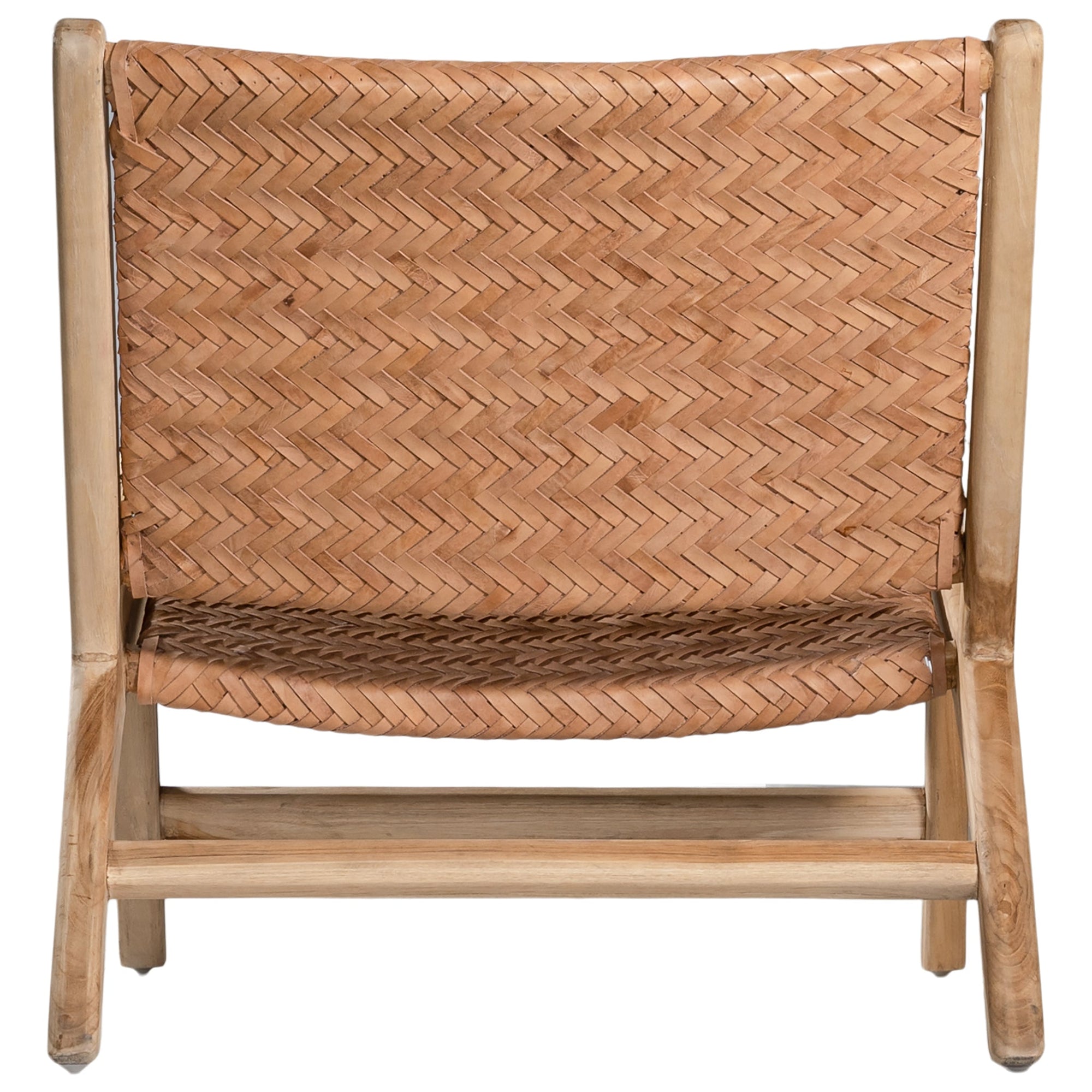 Kakadu Leather Weave Occasional Chair - KULALA Living