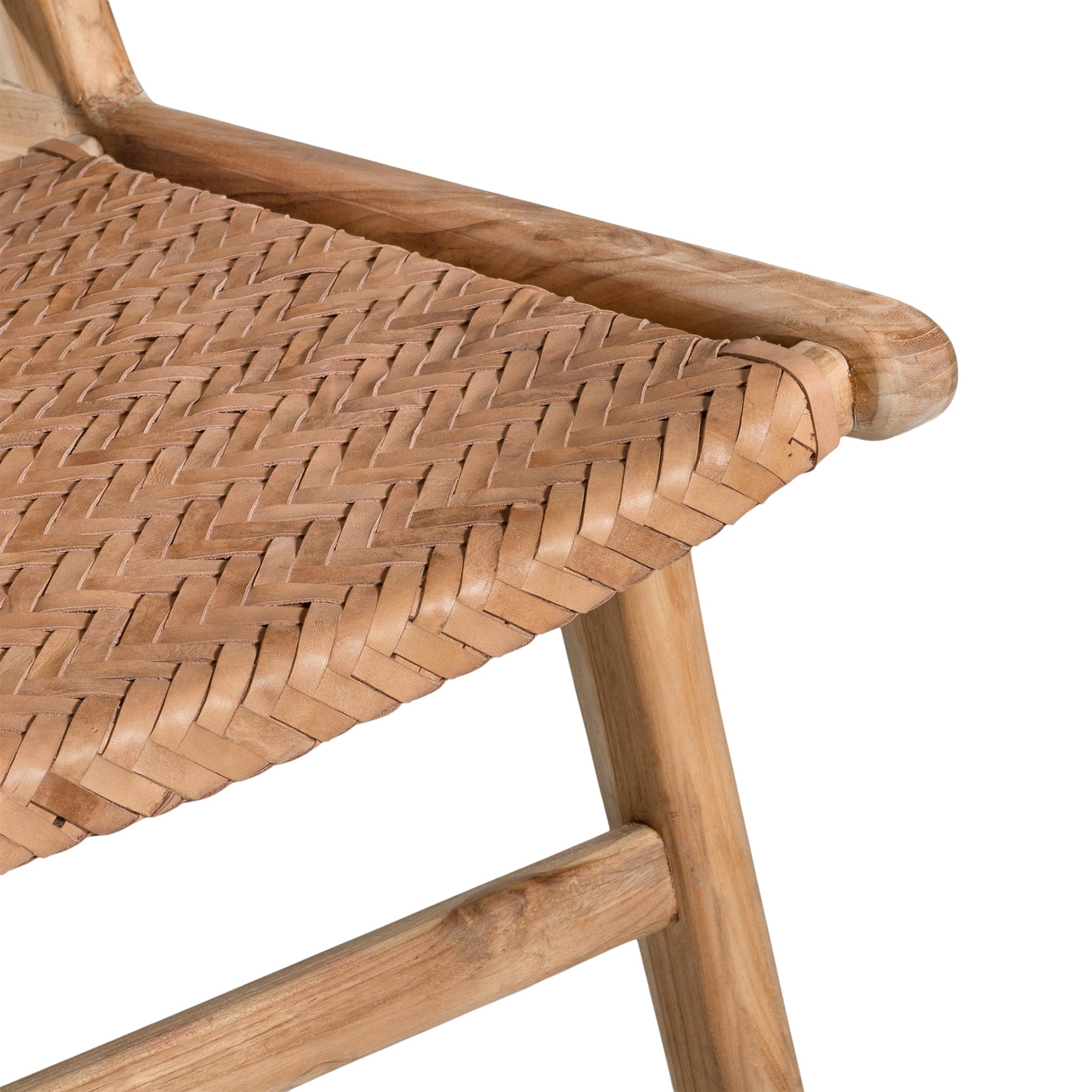 Kakadu Leather Weave Occasional Chair - KULALA Living