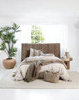 Niko Hand Woven Tribal Patterned Jute Queen Bedhead