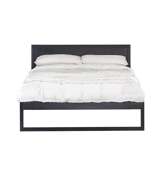 Khama Black Oak Bed - KULALA Living