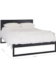 Khama Oak Bed Black