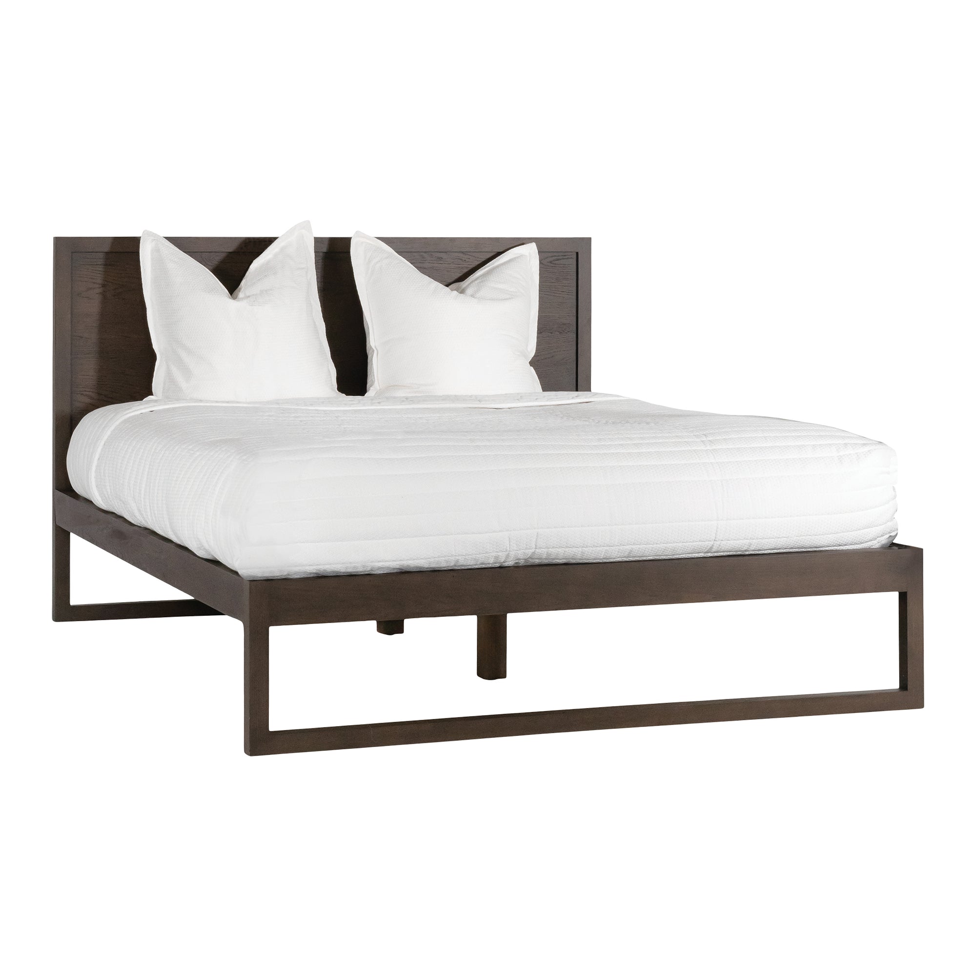 Khama Oak Bed Walnut - KULALA Living