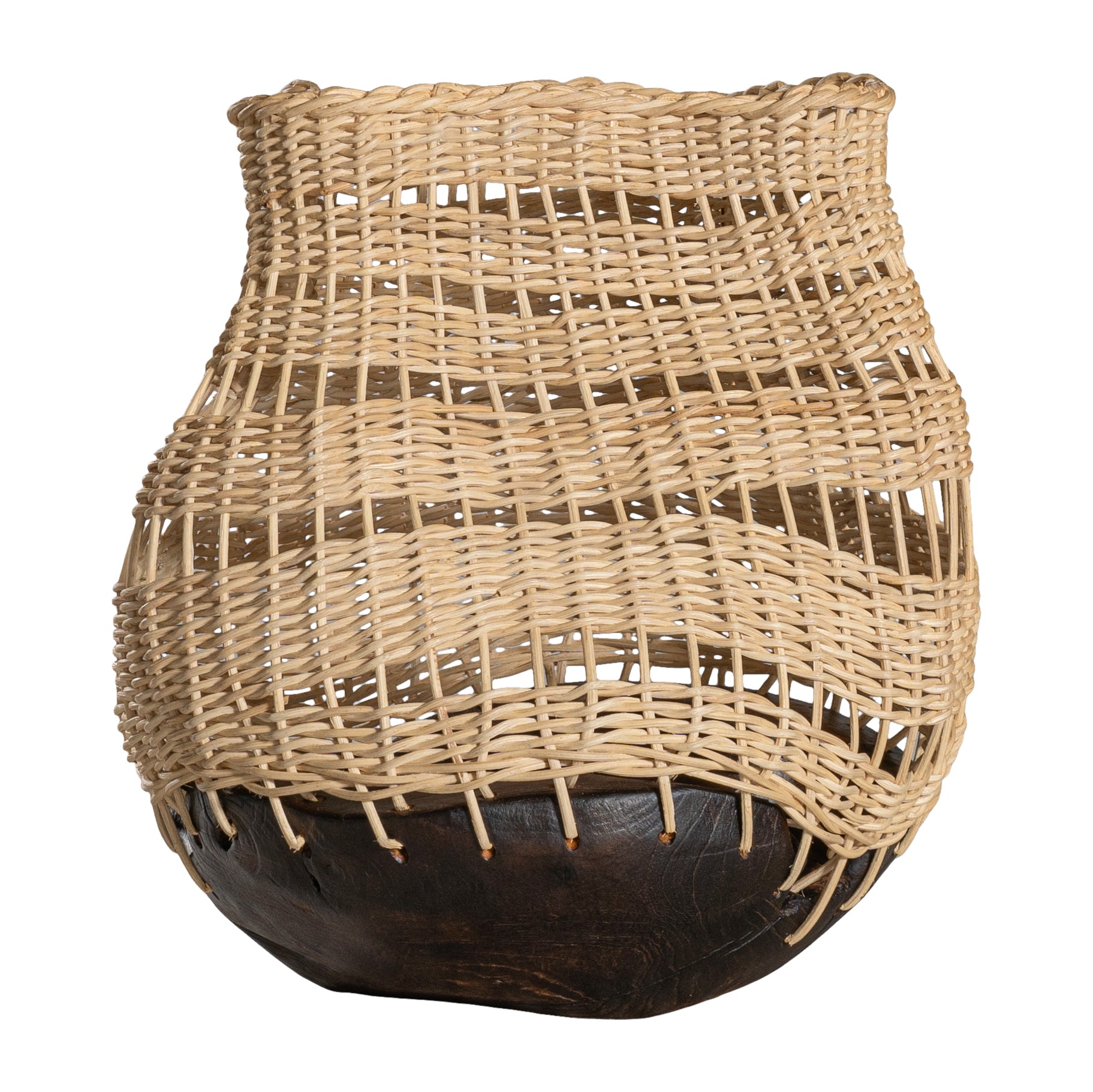 Khioni Handwoven Rattan Basket - Tall - KULALA Living