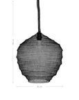 Hand Crafted Wire Mesh Kulo Pendant Light Black