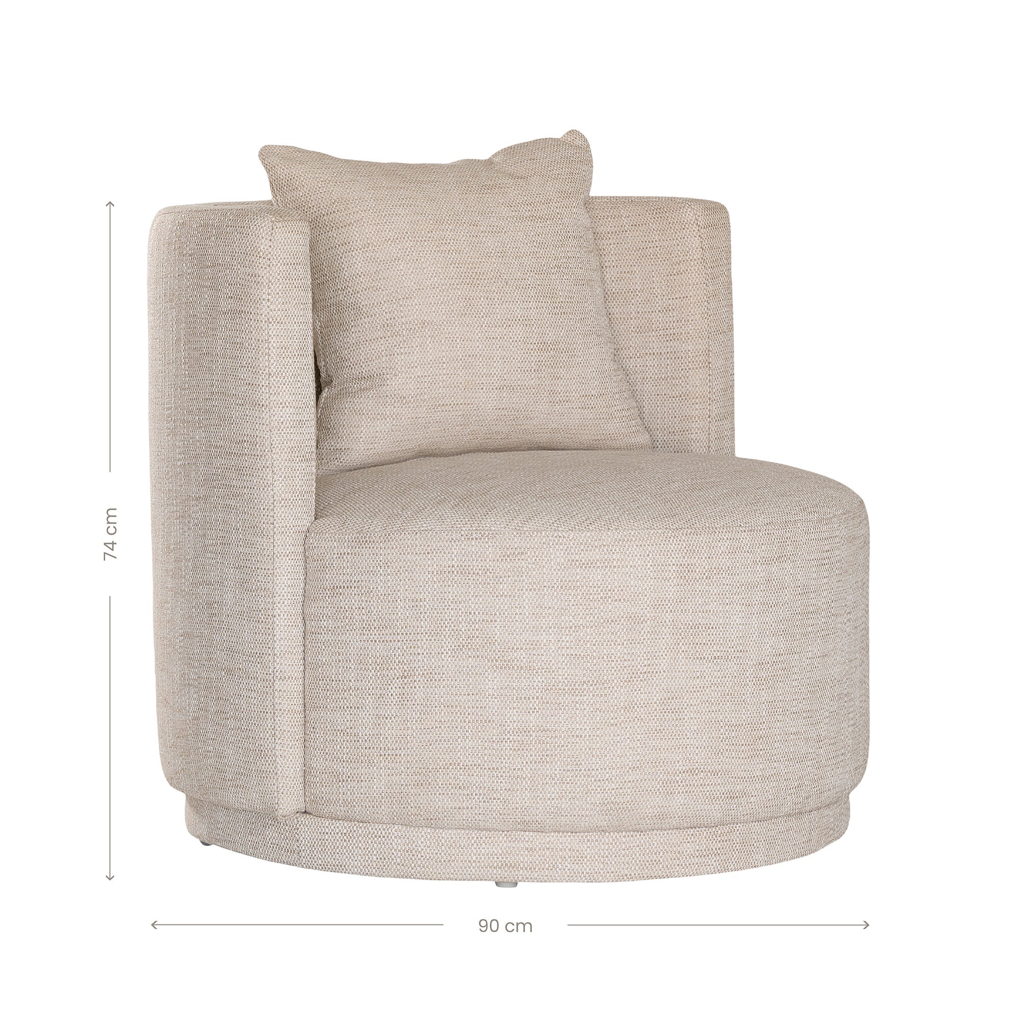 Kurru Occasional Fabric Chair Natural - KULALA Living