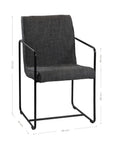 Lalala Fabric Armchair Dark Grey