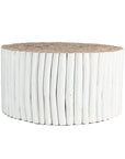 Latte Teak Branch Coffee Table White - KULALA Living