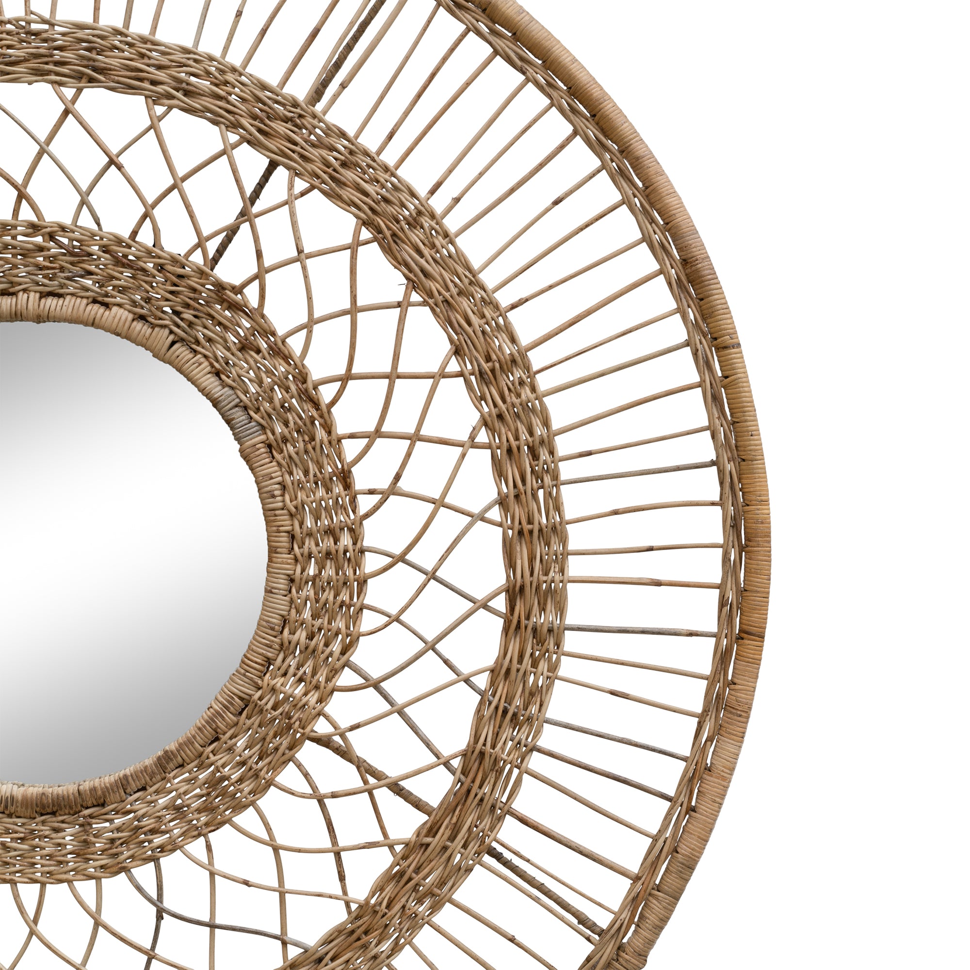 Layla Handwoven Rattan Mirror Natural - KULALA Living