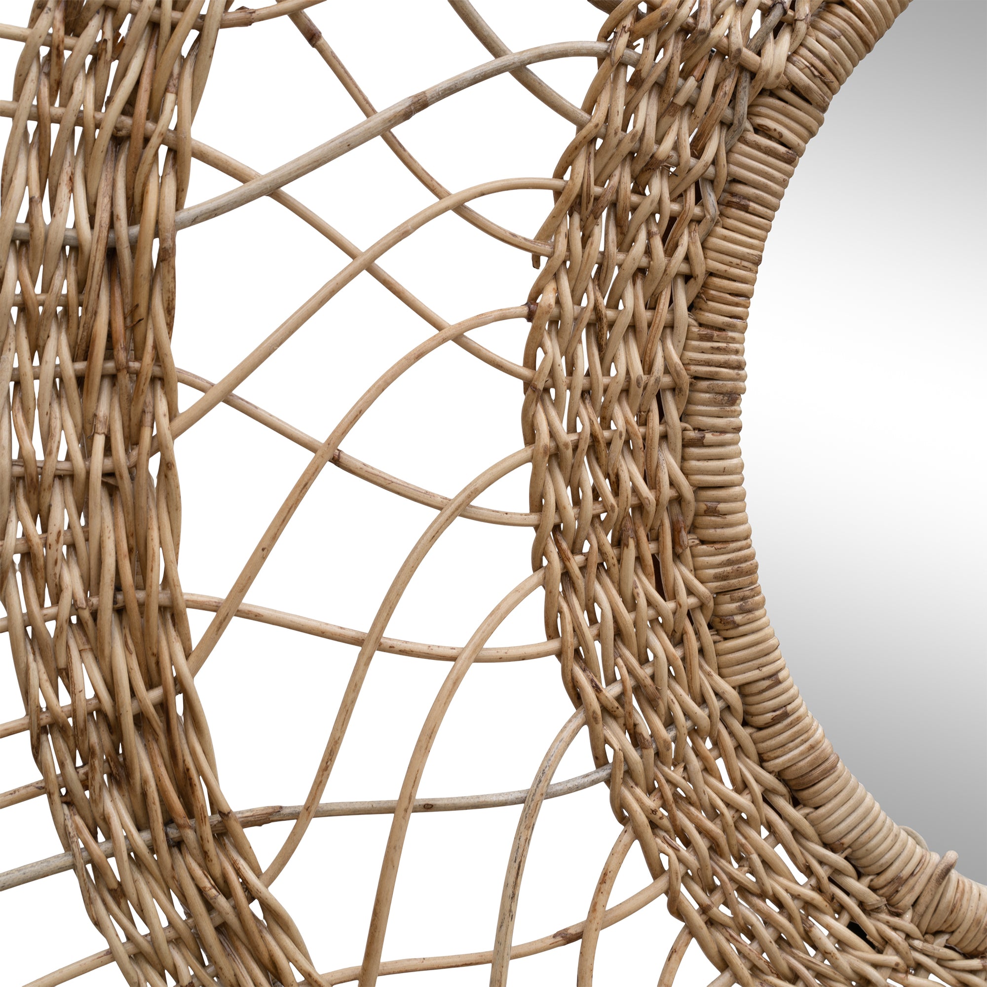 Layla Handwoven Rattan Mirror Natural - KULALA Living