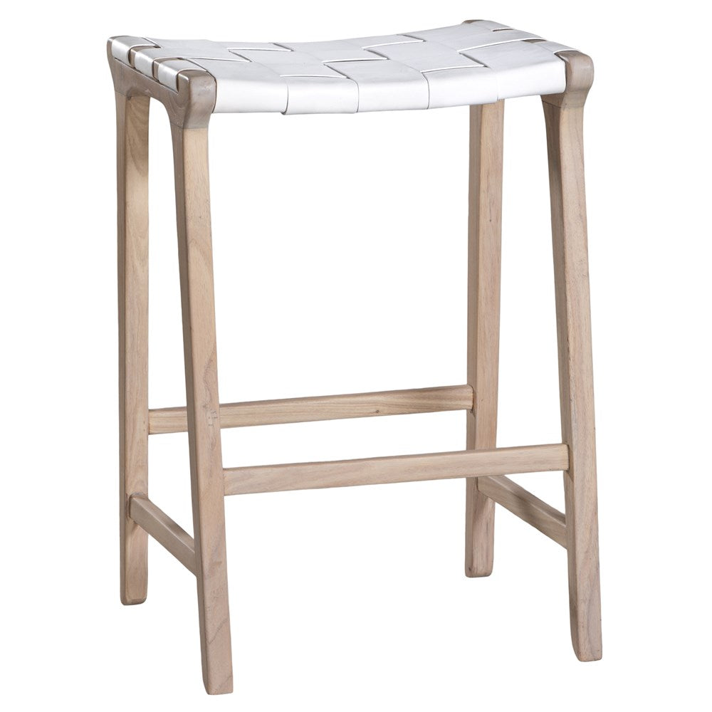 Lazzy Leather Seat Barstool - KULALA Living