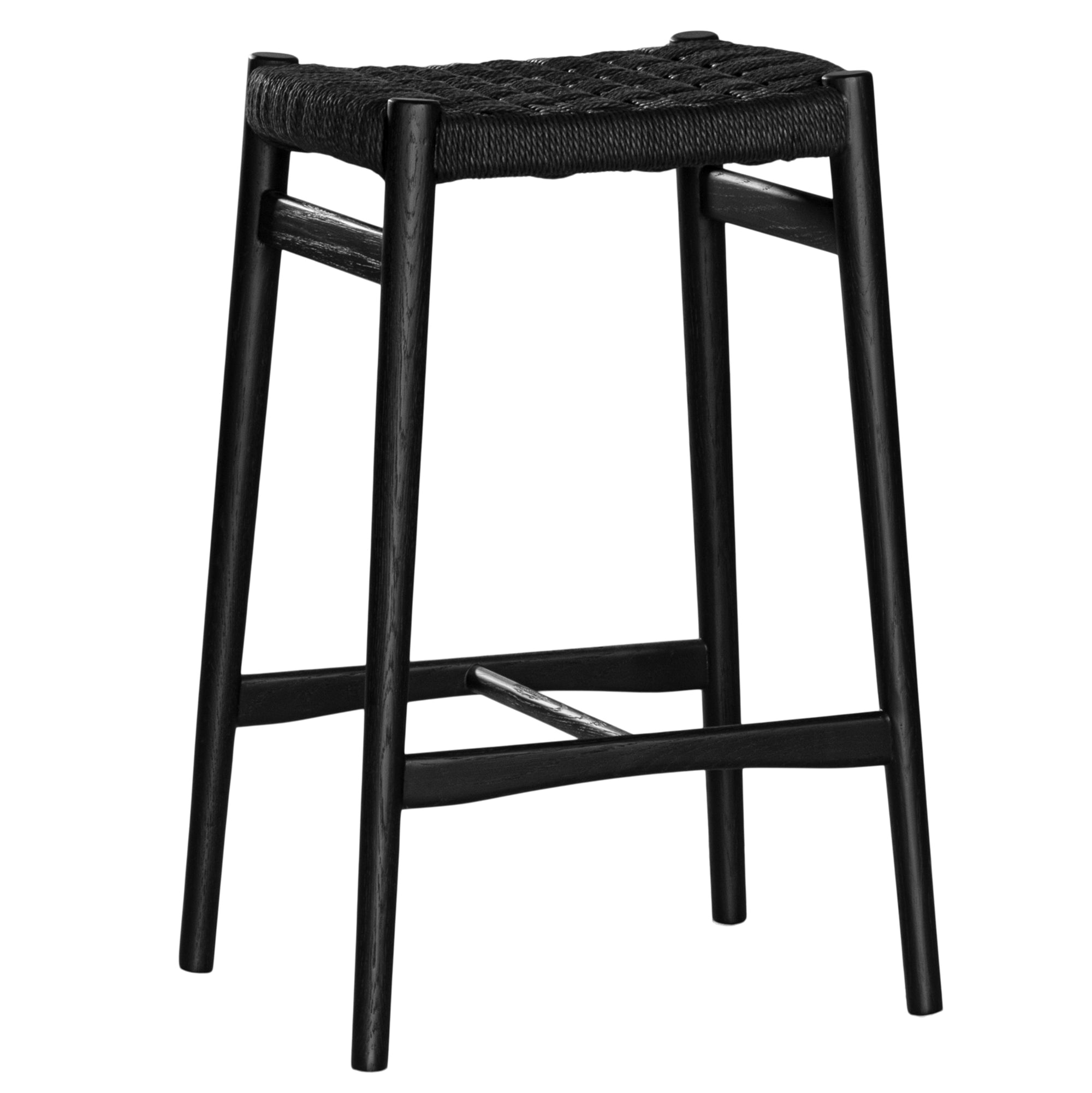 Leela Black Oak Barstool - KULALA Living