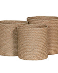 Lemba Handwoven Mendong Grass Weave Baskets (Set of Three) - KULALA Living