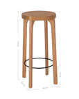 Lola Oak Barstool Natural