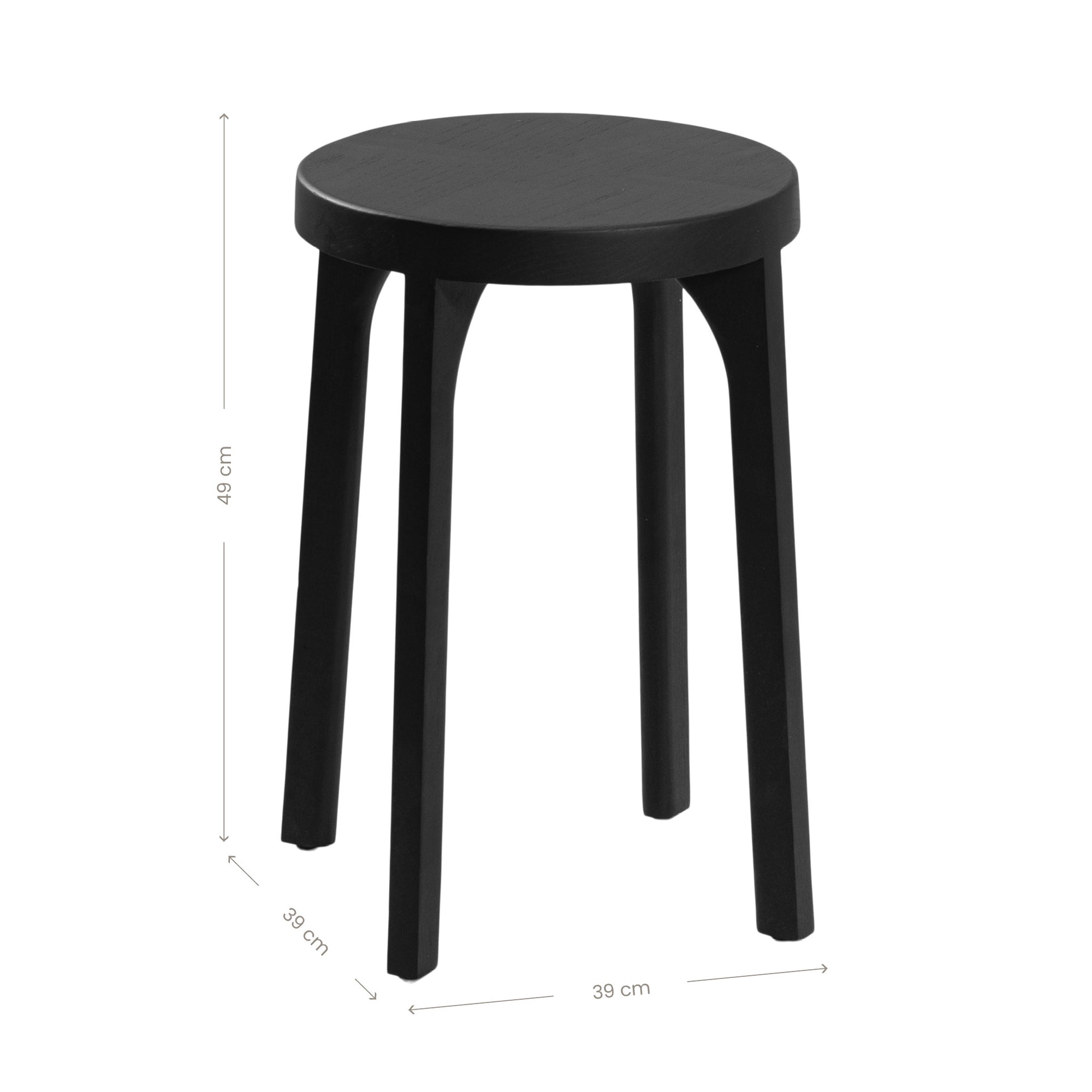 Lola Black Oak Stool - KULALA Living