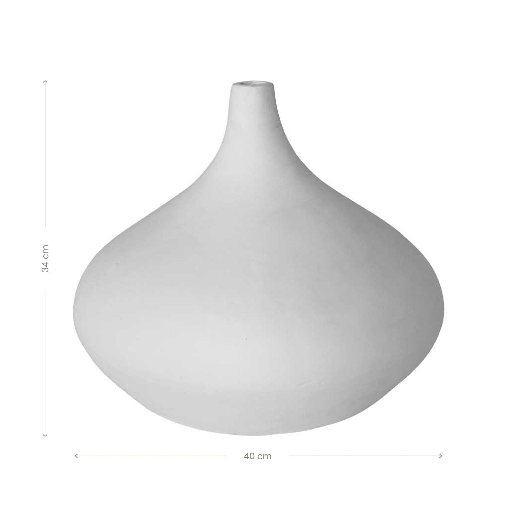 Magara Cement Vase White - KULALA Living