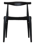 Amara Timber & Rattan Dining Chair | Black