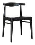 Amara Timber & Rattan Dining Chair | Black