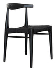 Amara Timber & Rattan Dining Chair | Black