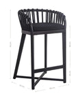 Makena Teak & Rattan Barchair