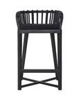 Makena Teak & Rattan Barchair Black - KULALA Living