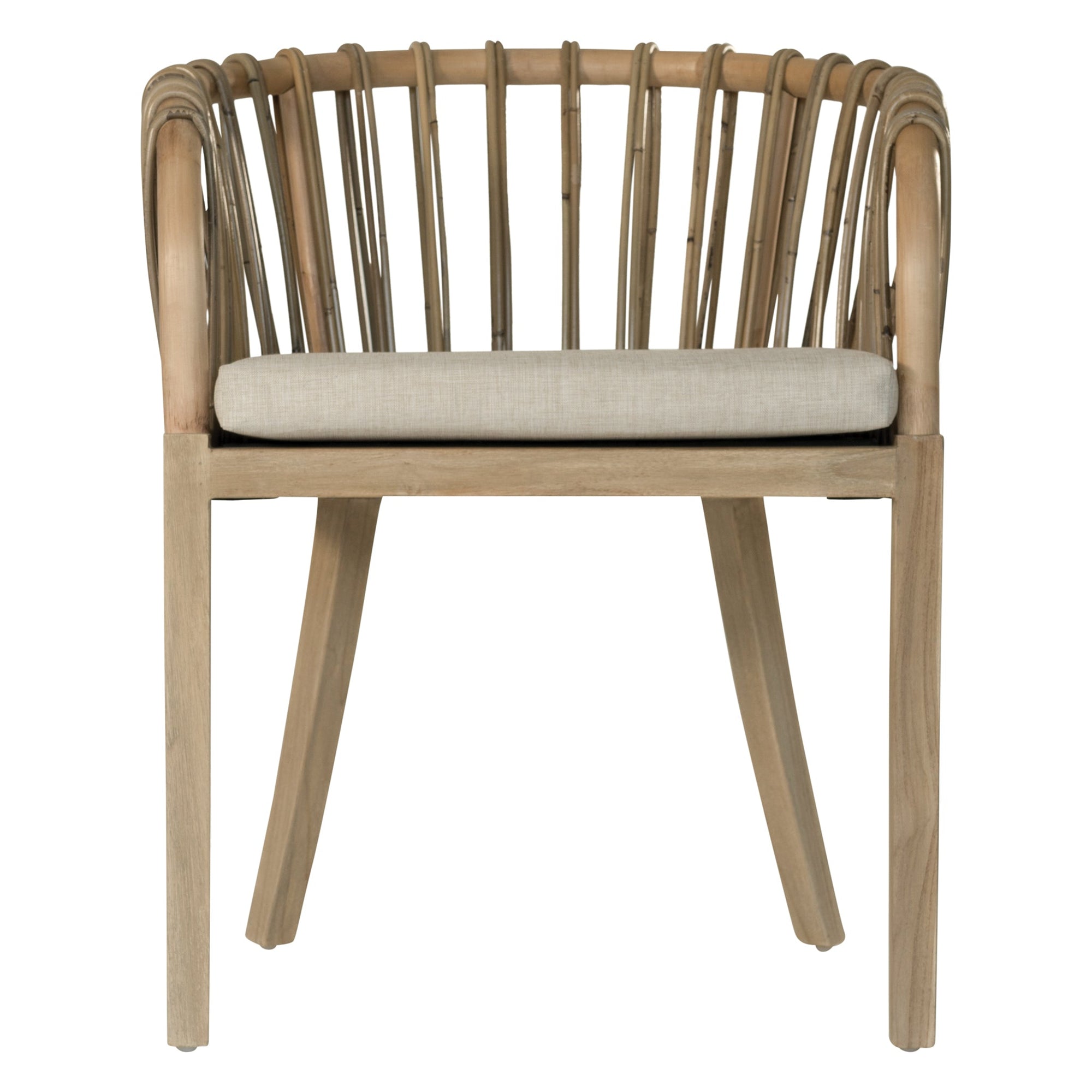 Makena Teak & Rattan Dining Chair Natural - KULALA Living