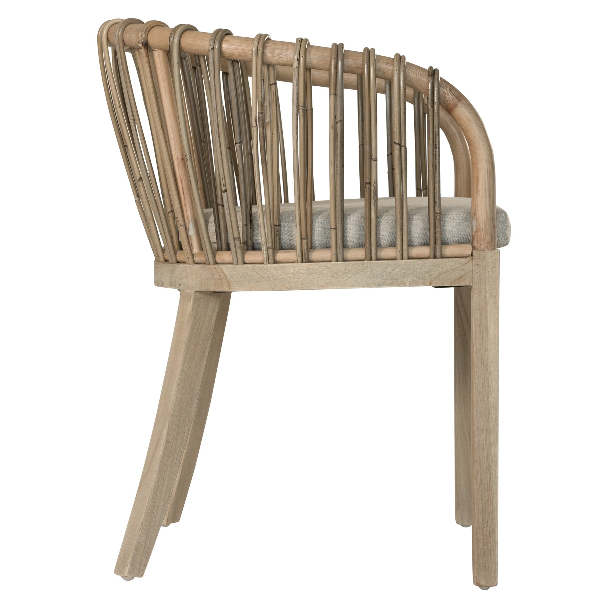 Makena Teak & Rattan Dining Chair Natural - KULALA Living