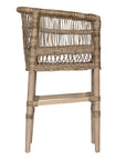 Malawi Handwoven Rattan and Natural Wood Barchair