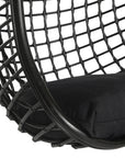 Mali Rattan Hanging Chair Black - KULALA Living