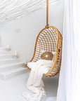 Mali Rattan Hanging Chair Black - KULALA Living