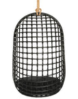 Mali Rattan Hanging Chair Black - KULALA Living