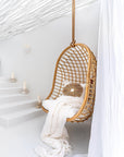 Mali Rattan Hanging Chair White - KULALA Living