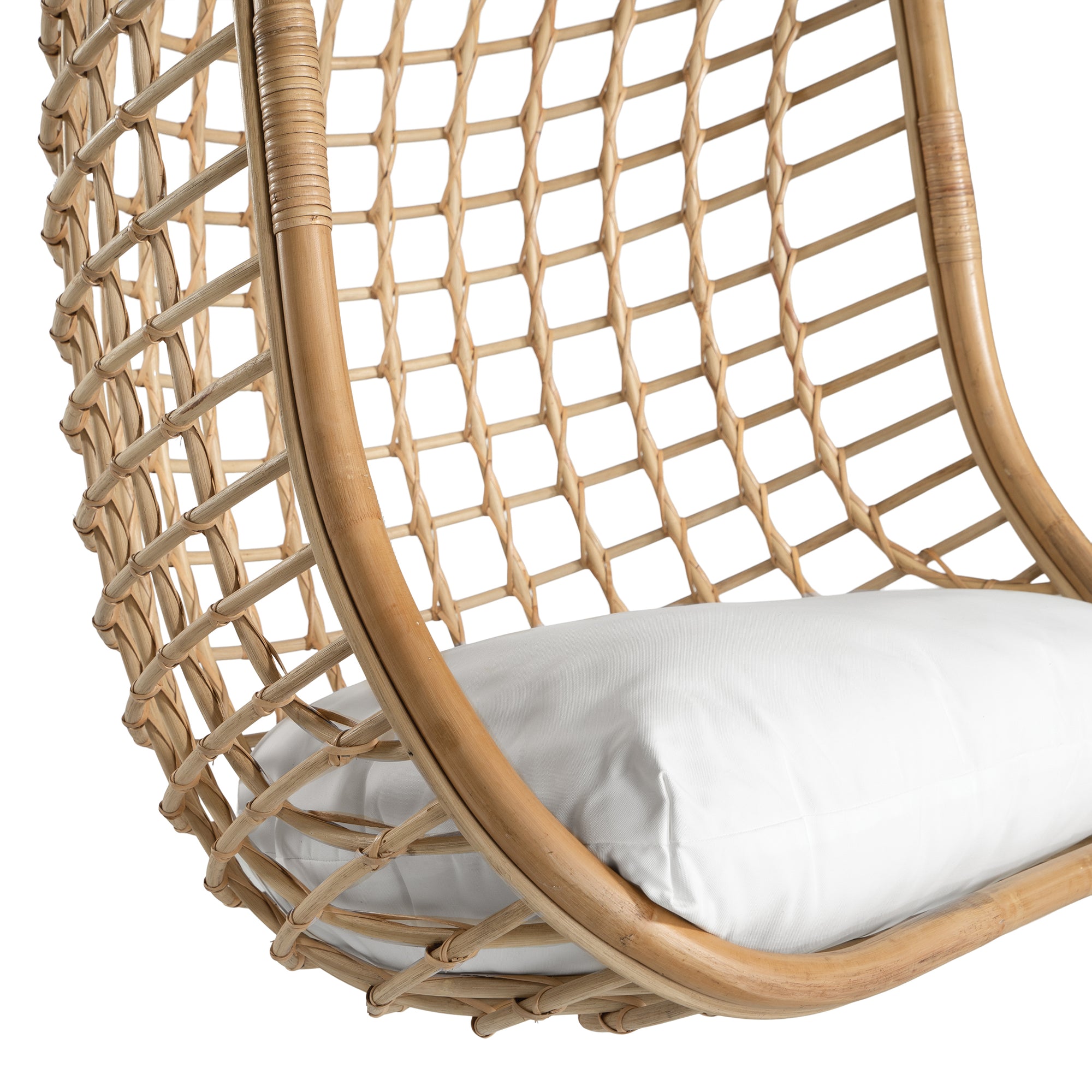 Mali Rattan Hanging Chair Natural - KULALA Living