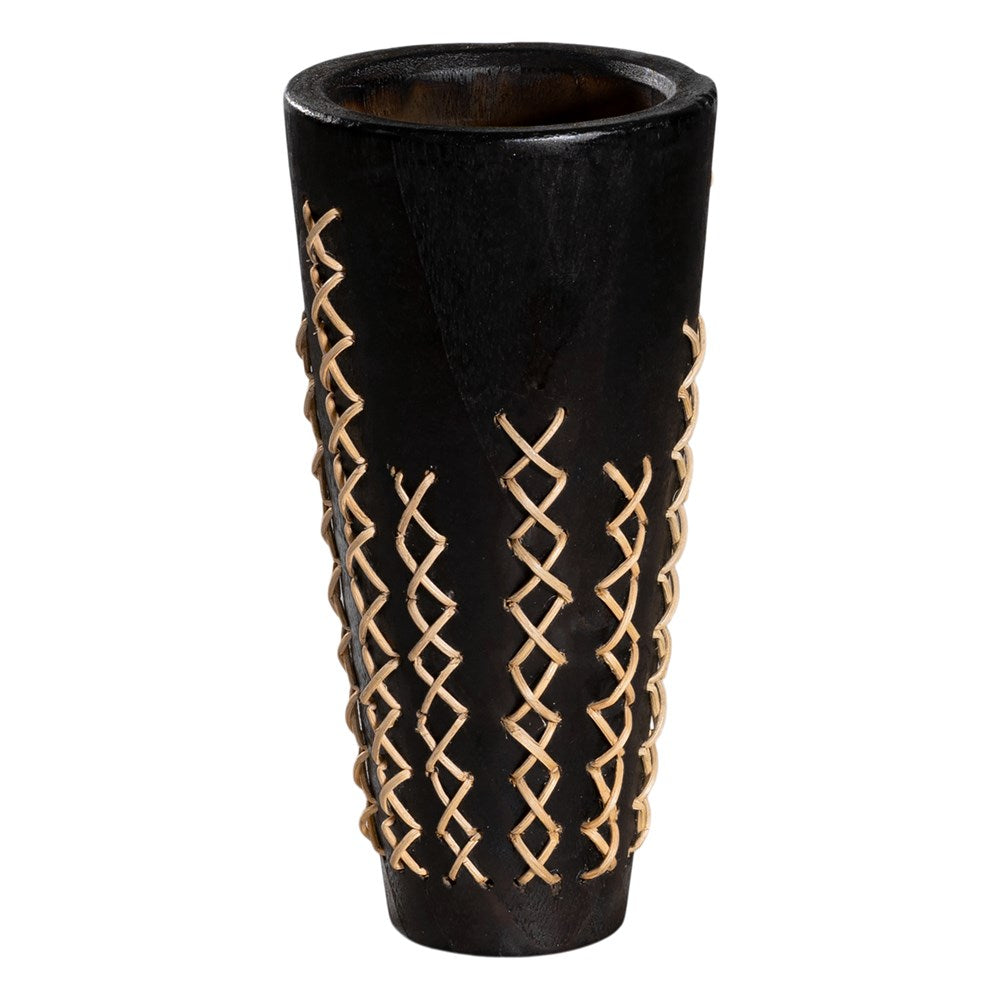 Maloka Shou Sugi Ban Timber Vase - KULALA Living