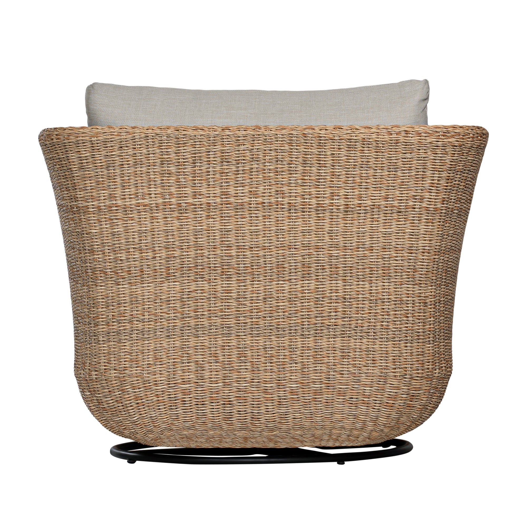 Malusi Outdoor One Seater Lounge Chair - Rattan and Barley Fabric - KULALA Living