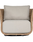 Malusi Outdoor One Seater Lounge Chair - Rattan and Barley Fabric - KULALA Living