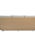 Malusi Outdoor Three Seater Sofa - Rattan and Barley Fabric - KULALA Living