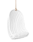 Mandisa Rattan Cocoon Hanging Chair White - KULALA Living