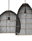 Tala Black Rattan Weave Pendant