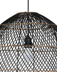 Tala Black Rattan Weave Pendant