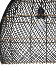 Tala Black Rattan Weave Pendant