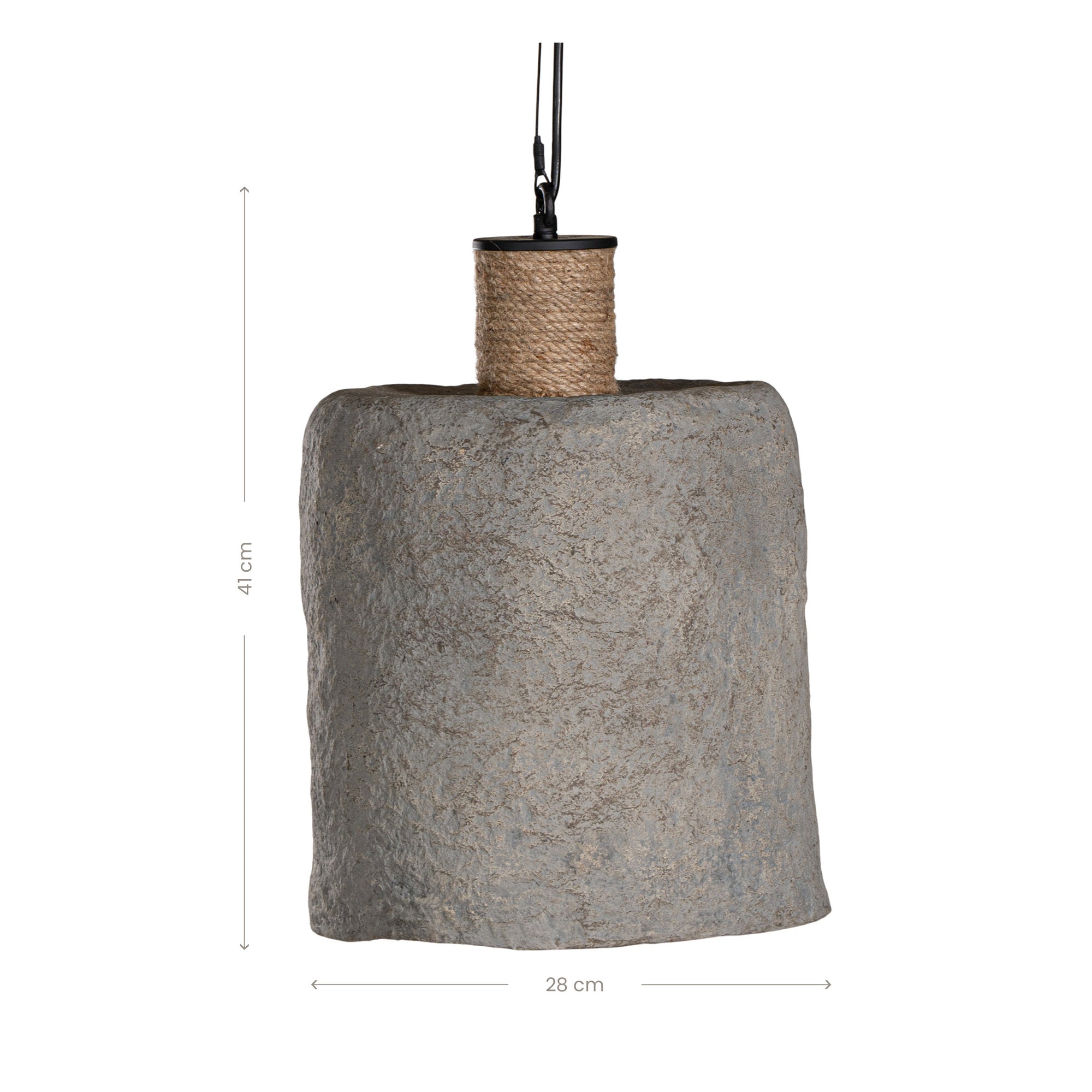 Mason Paper Mâché and Jute Pendant Light - KULALA Living