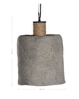 Mason Paper Mâché and Jute Pendant Light - KULALA Living