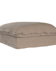 Karima Linen Ottoman Footstool Pouf