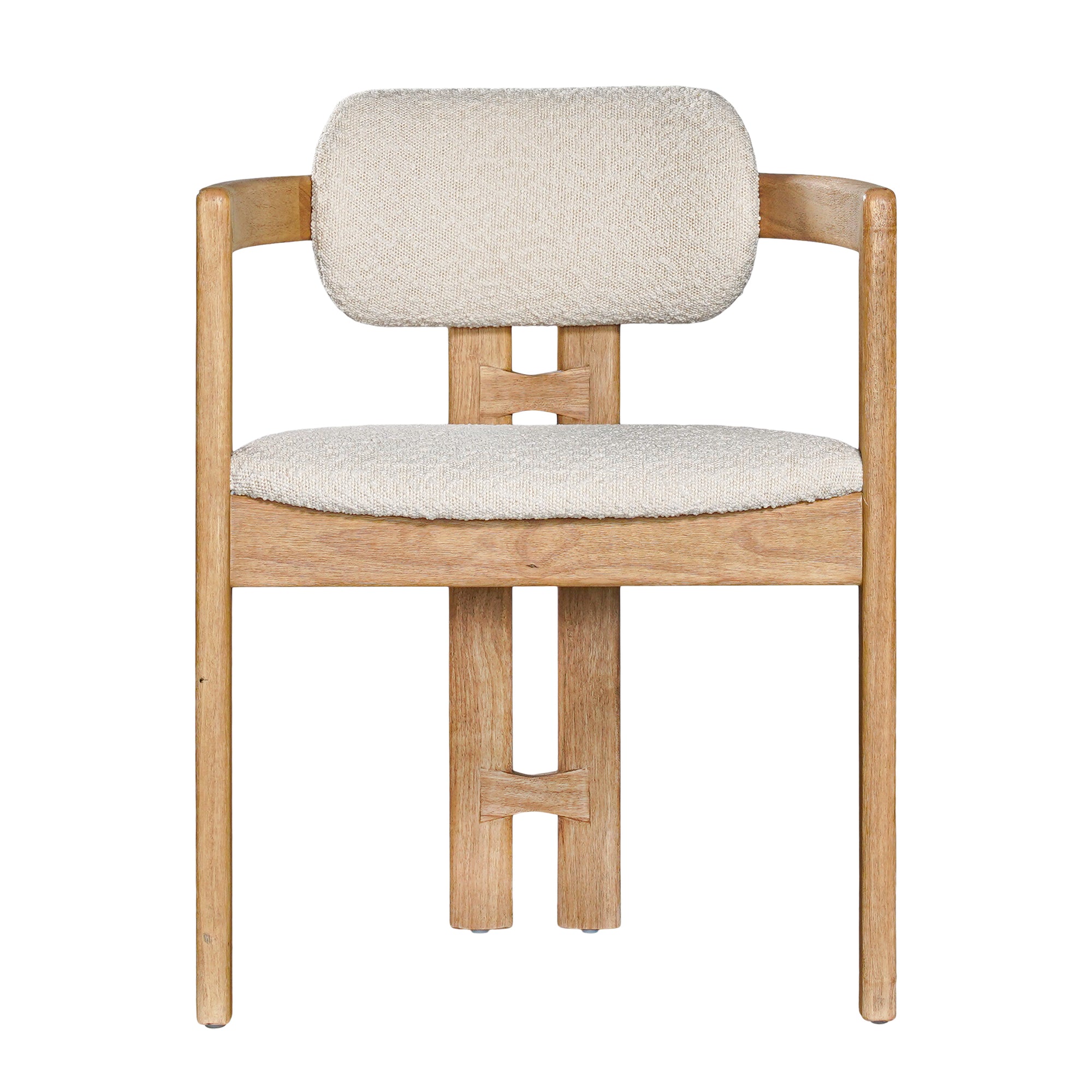 Matisse Timber Upholstered Armchair Ivory - KULALA Living