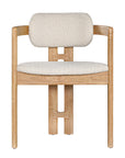 Matisse Timber Upholstered Armchair Ivory - KULALA Living