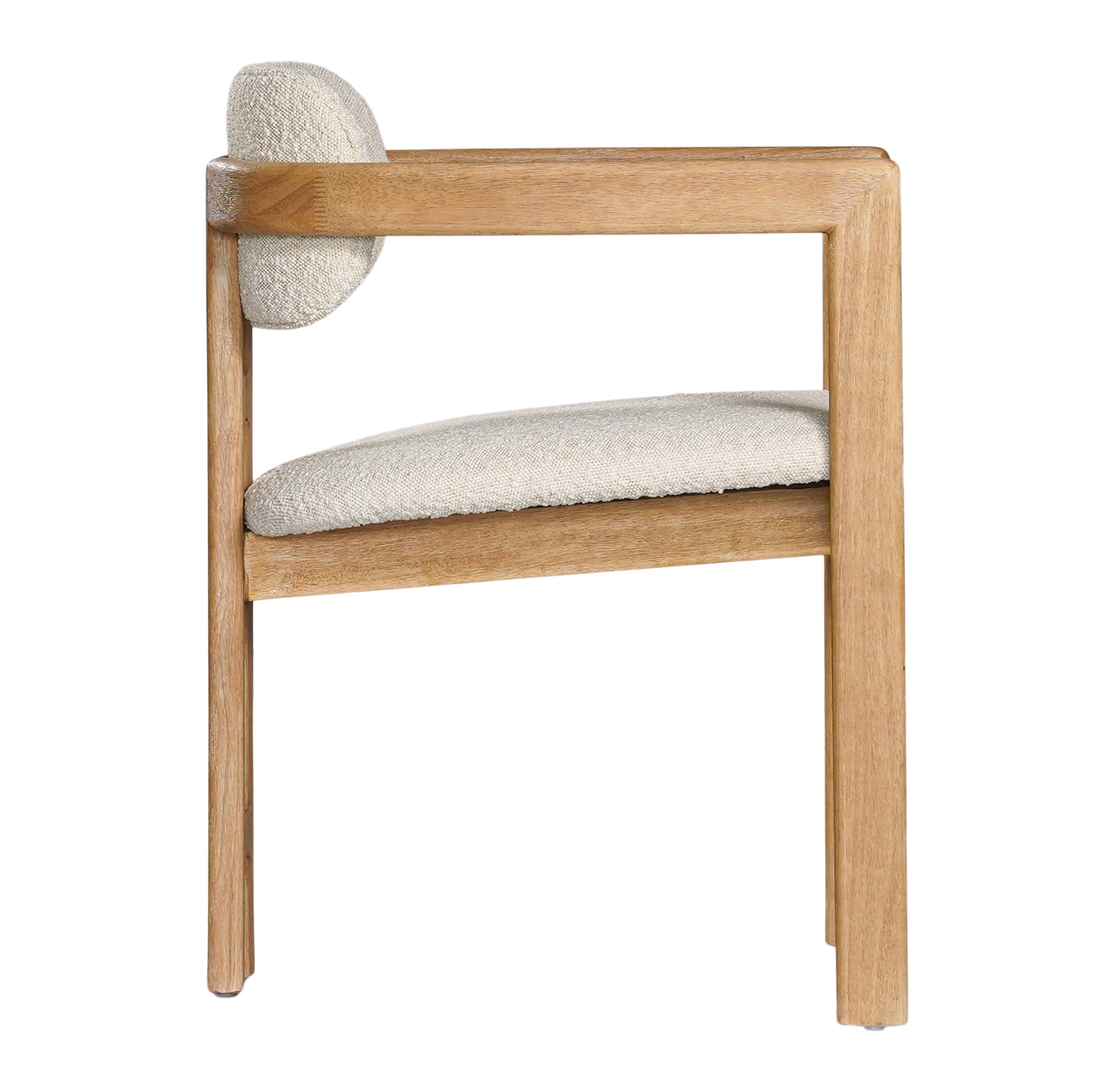 Matisse Timber Upholstered Armchair Ivory - KULALA Living