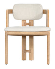 Matisse Timber Upholstered Dining Chair Ivory