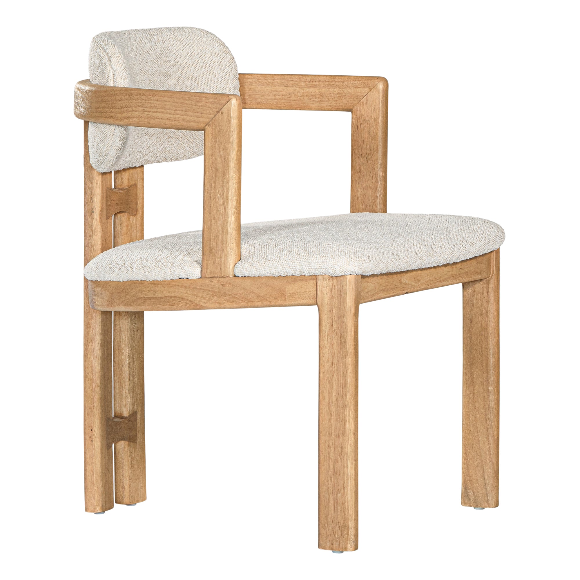 Matisse Timber Upholstered Dining Chair Ivory