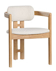 Matisse Timber Upholstered Armchair Ivory - KULALA Living