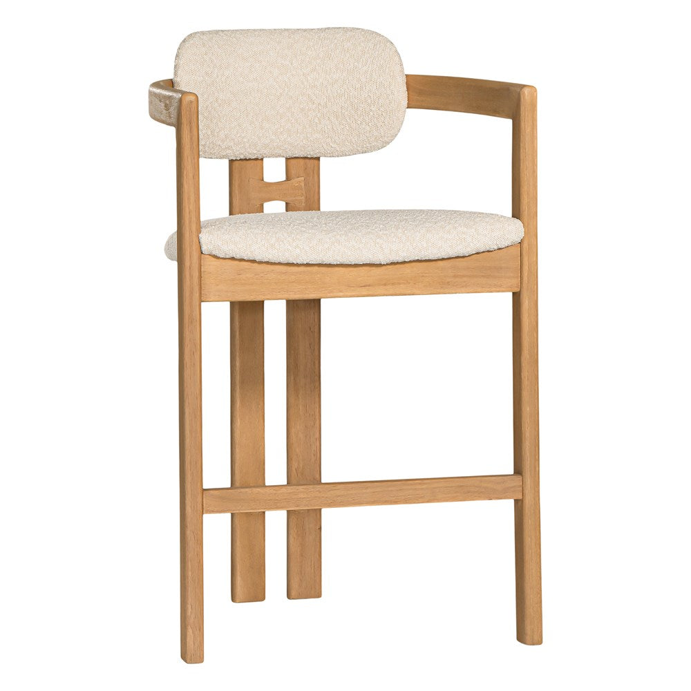 Matisse Timber Upholstered Barchair Ivory - KULALA Living